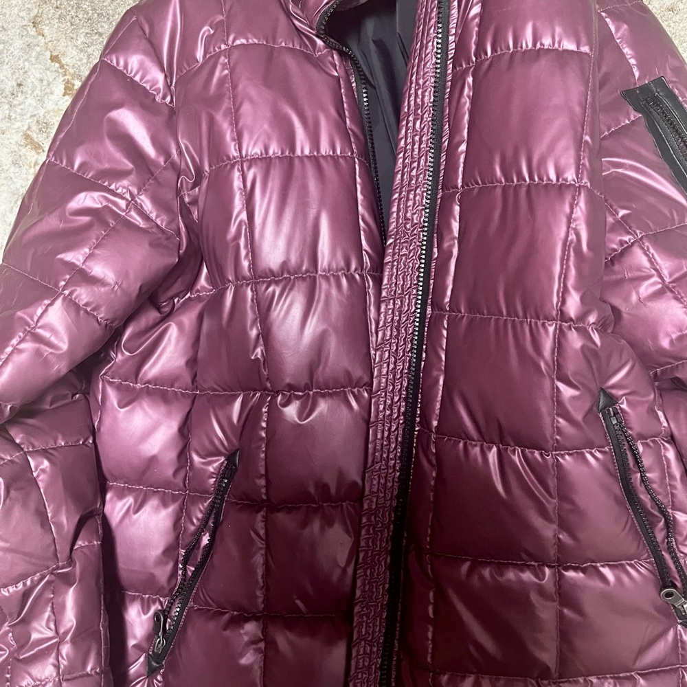 Midnight Velvet Burgundy Quilted Jacket